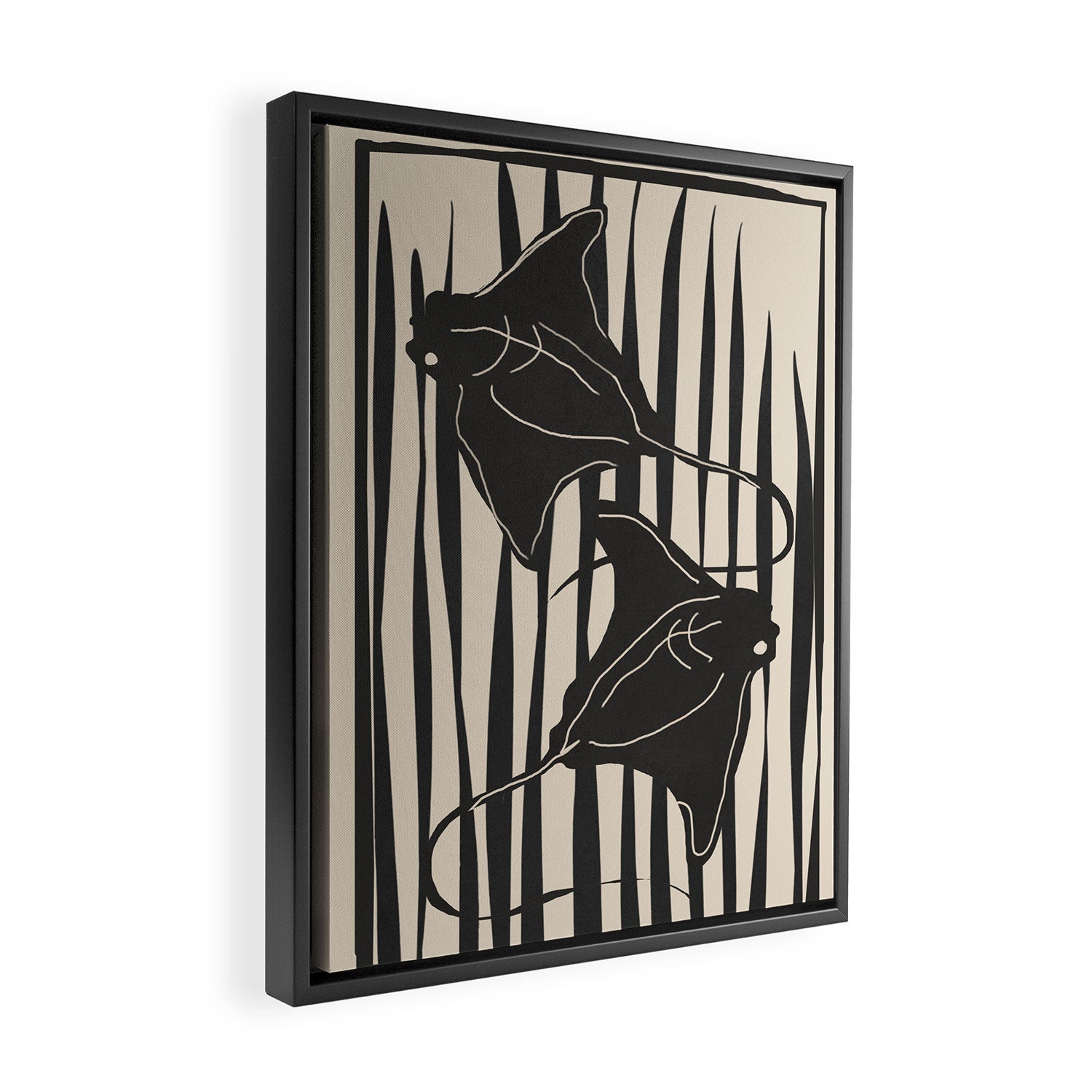 Stingrays 1 Framed Canvas Print Gallery Image 2