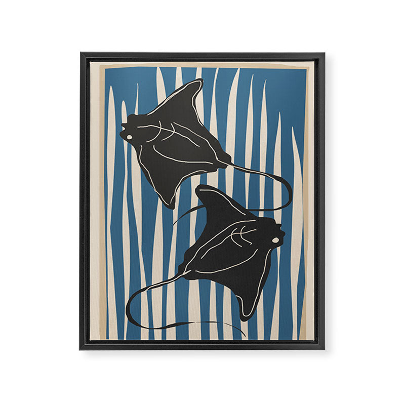 Stingrays 6 Framed Canvas Print Gallery Image 6