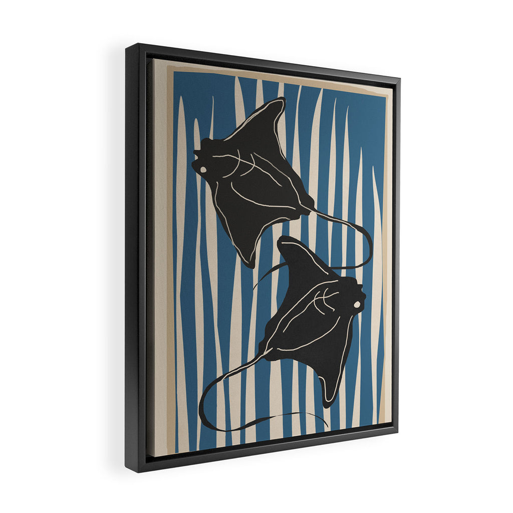 Stingrays 6 Framed Canvas Print Gallery Image 2