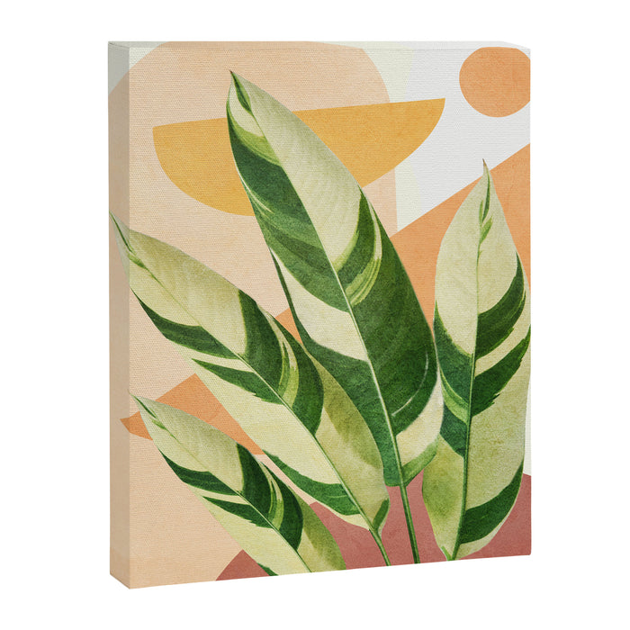 Summer Banana Leaves Canvas Print Gallery Image 1