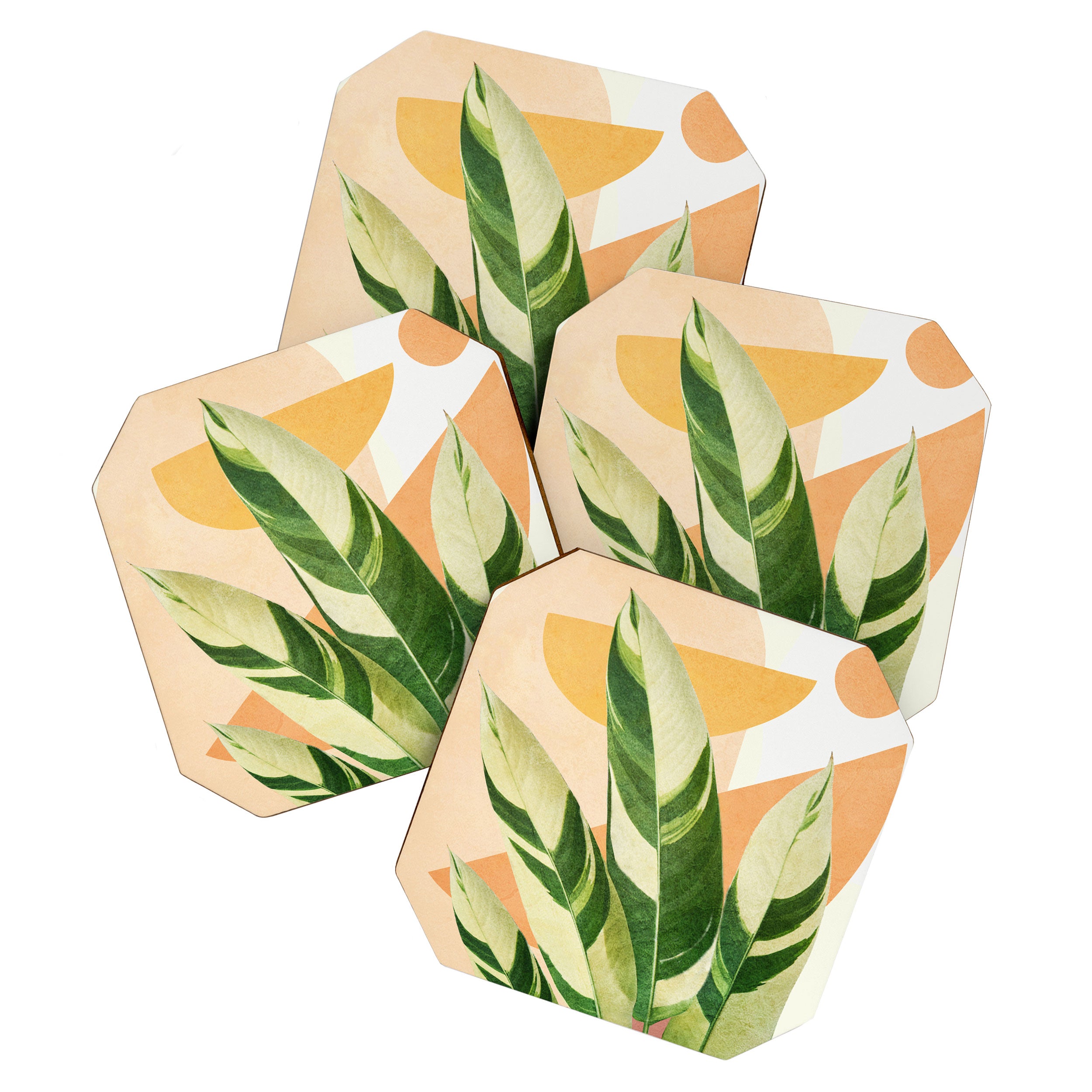 Summer Banana Leaves Coaster Gallery Image 1