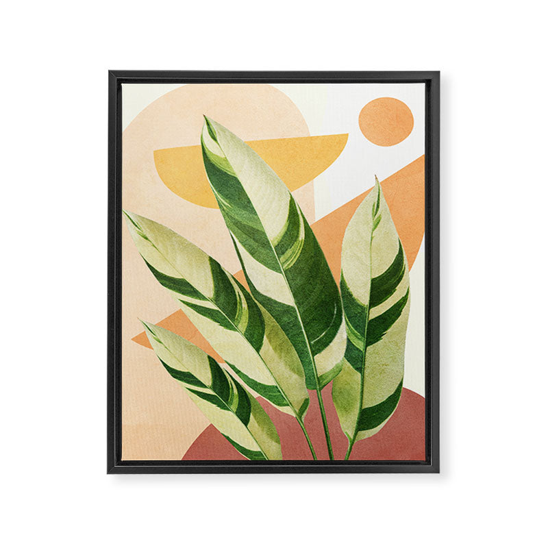 Summer Banana Leaves Framed Canvas Print Gallery Image 6