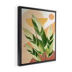 Summer Banana Leaves Framed Canvas Print Gallery Image 2