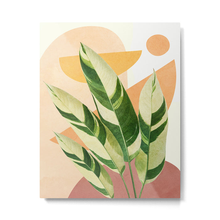 Summer Banana Leaves Metal Print Gallery Image 1