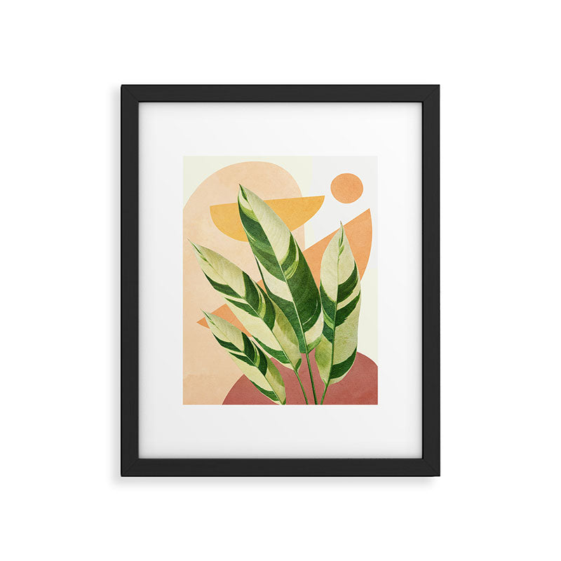 Summer Banana Leaves Framed Art Print Gallery Image 4