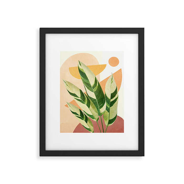 Summer Banana Leaves Framed Art Print Gallery Image 1