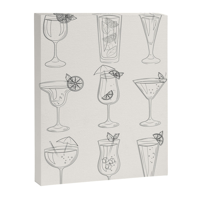 Summer Cocktails 10 Canvas Print Gallery Image 1