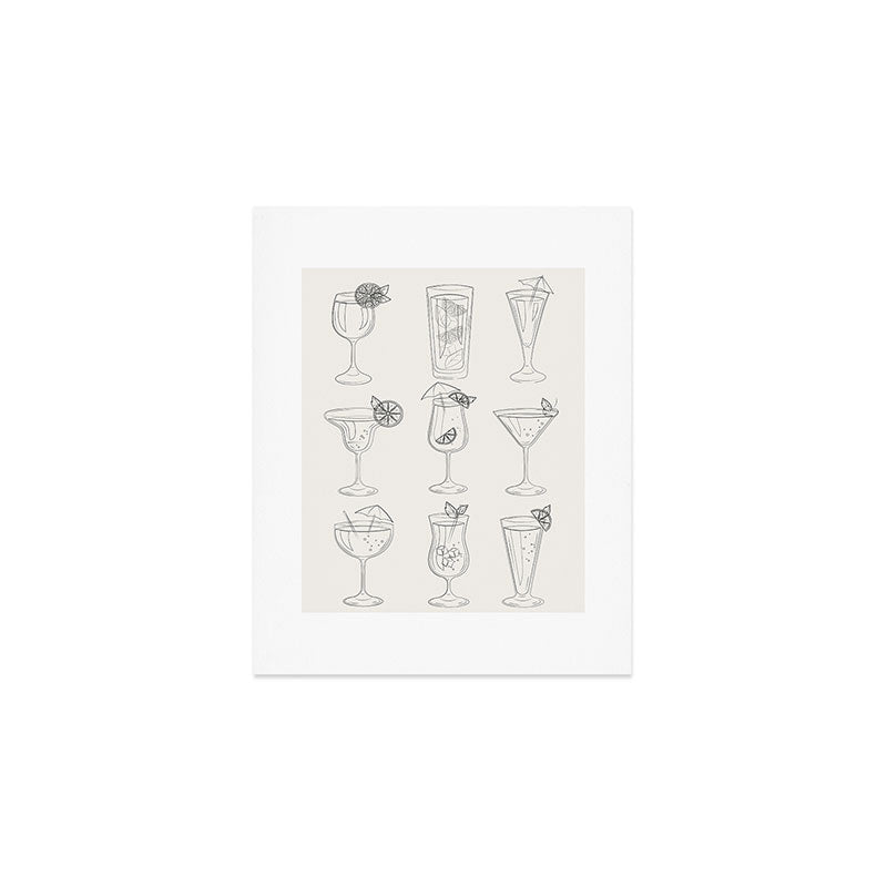 Summer Cocktails 10 Art Print Gallery Image 1