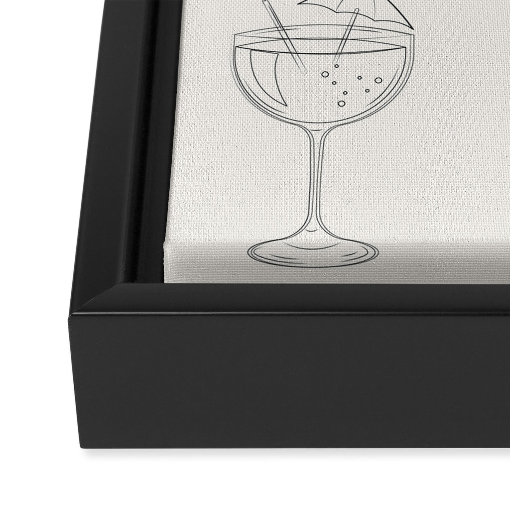 Summer Cocktails 10 Framed Canvas Print Gallery Image 3