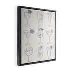 Summer Cocktails 10 Framed Canvas Print Gallery Image 2