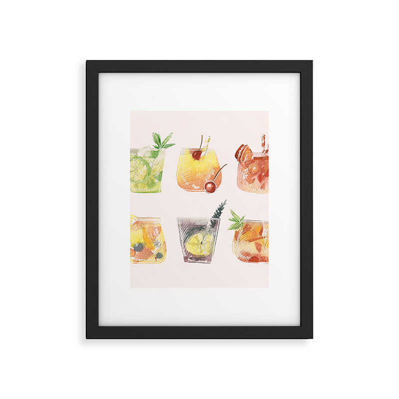 Summer Cocktails 11 Framed Art Print Gallery Image 4