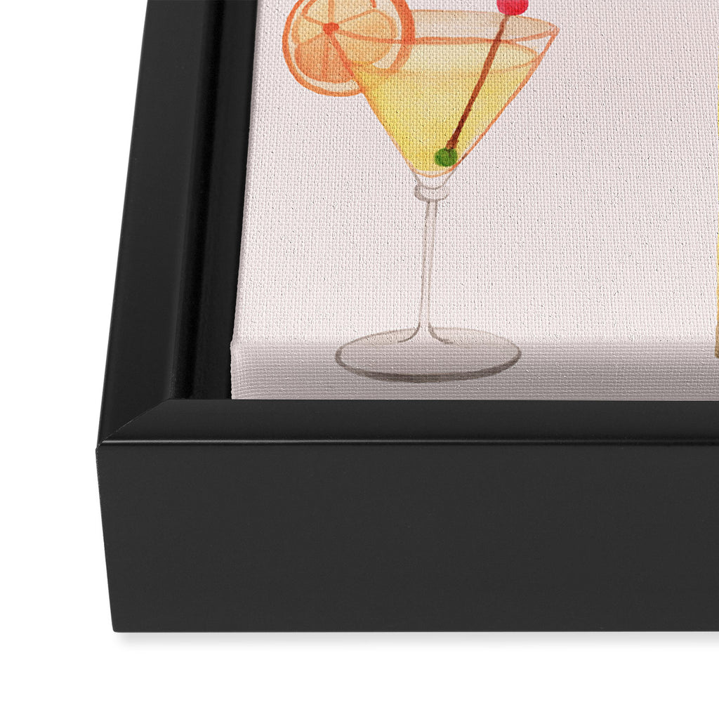 Summer Cocktails 12 Framed Canvas Print Gallery Image 3