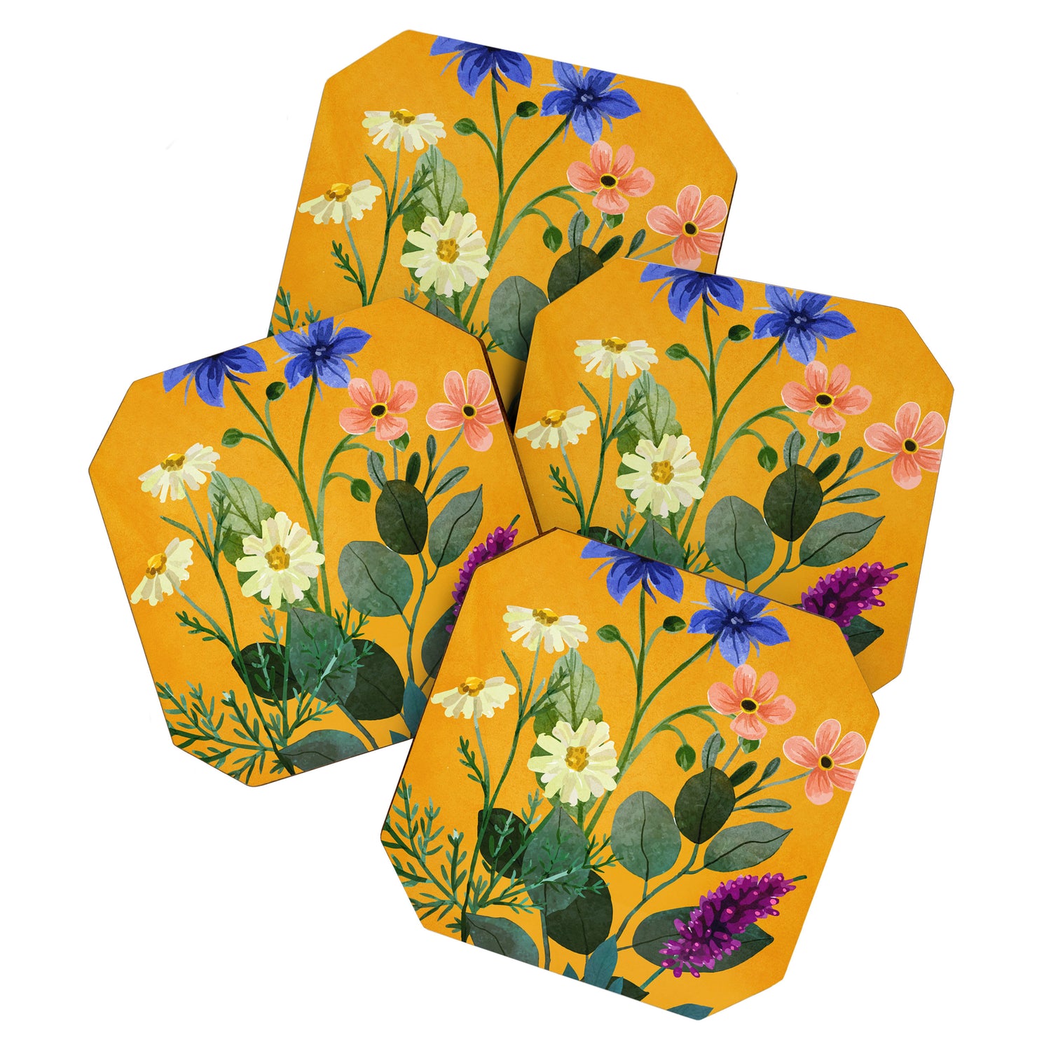 Summer Flowers 8 Coaster Gallery Image 1