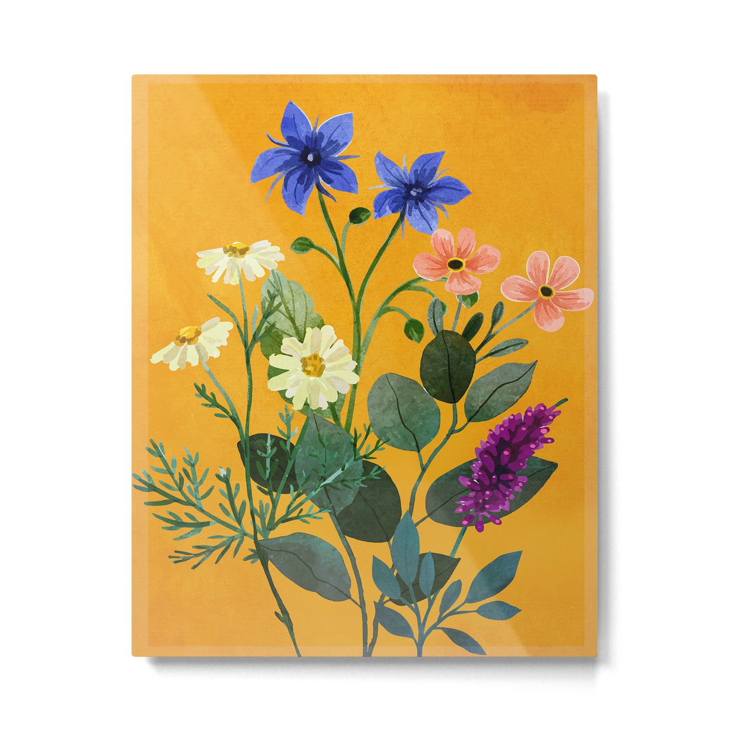 Summer Flowers 8 Metal Print Gallery Image 4