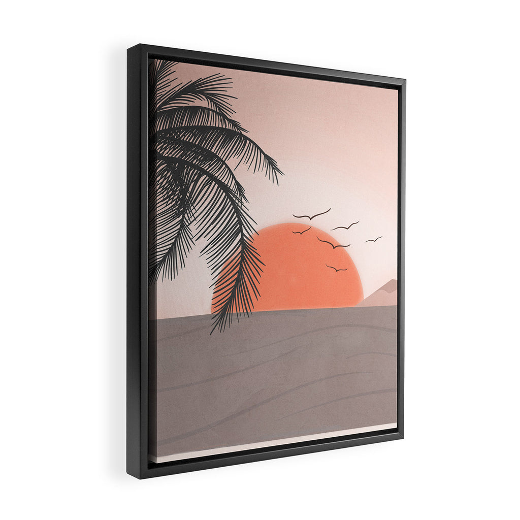 Summer Sunset Framed Canvas Print Gallery Image 2