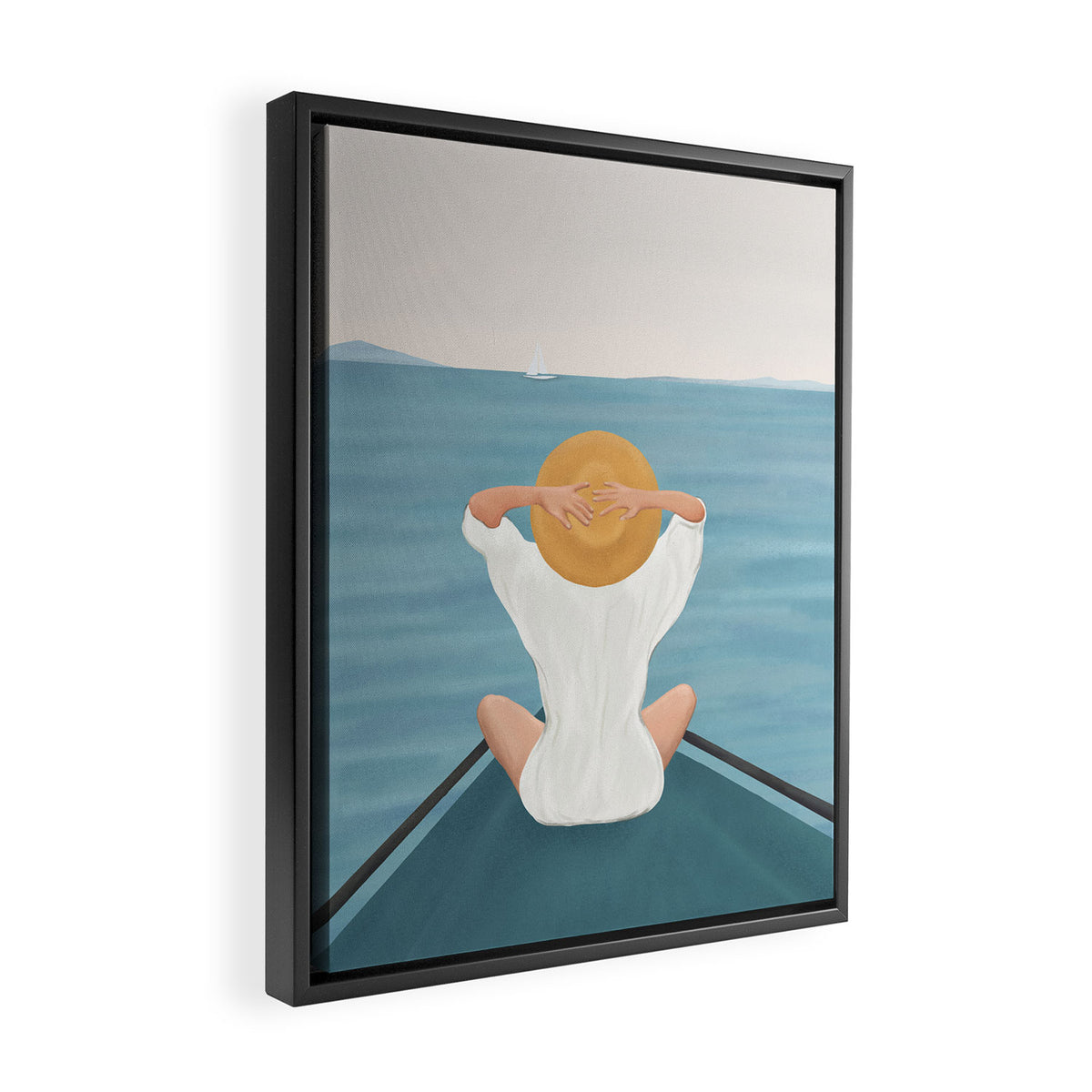 Summer Vacation I Framed Canvas Print Gallery Image 2