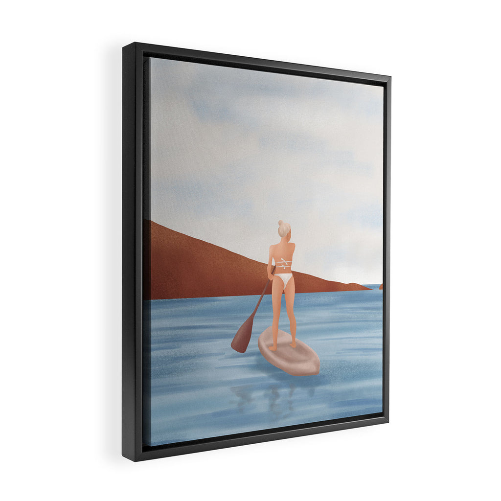 Summer Vacation II Framed Canvas Print Gallery Image 2