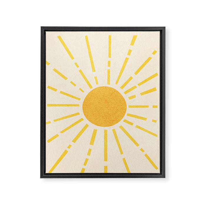Sun 11 Framed Canvas Print Gallery Image 1