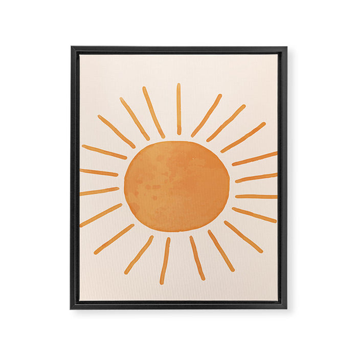 Sun Rays Framed Canvas Print Gallery Image 1