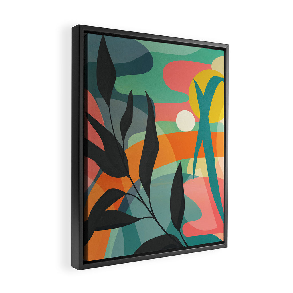 Sunrise Garden 11 Framed Canvas Print Gallery Image 2