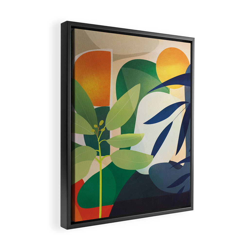 Sunrise Garden 14 Framed Canvas Print Gallery Image 2