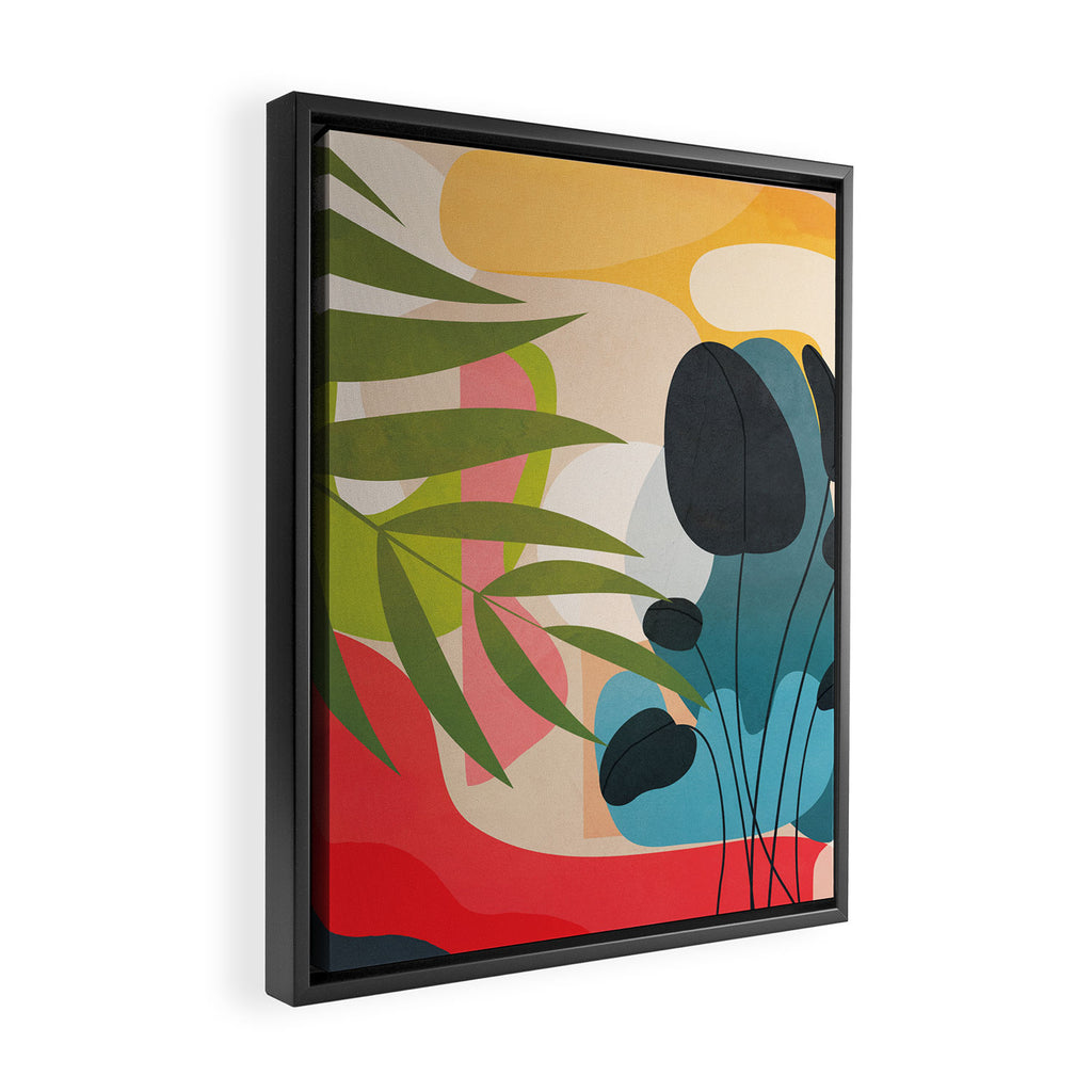 Sunrise Garden 4  Framed Canvas Print Gallery Image 2