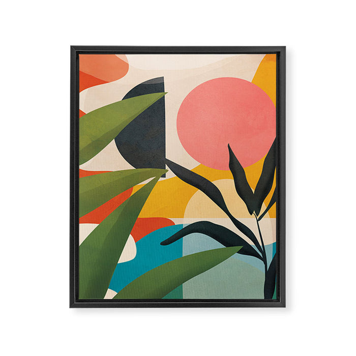 Sunrise Garden 5 Framed Canvas Print Gallery Image 1