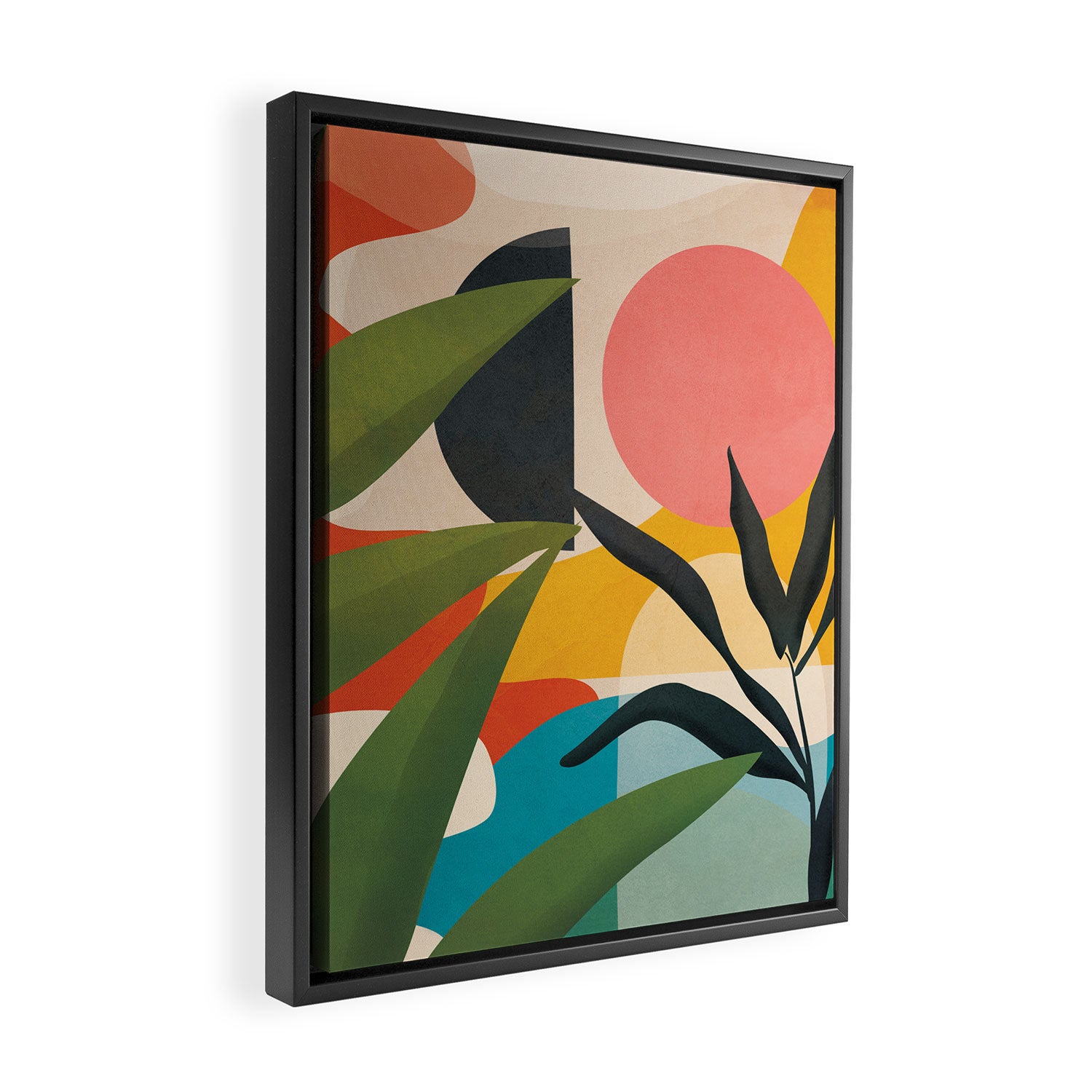 Sunrise Garden 5 Framed Canvas Print Gallery Image 2