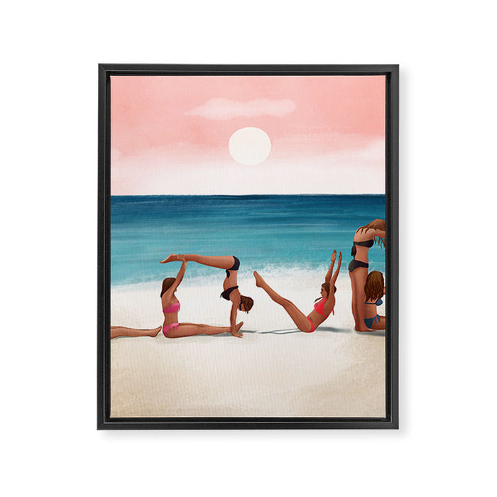 Sunset Love Framed Canvas Print Gallery Image 1