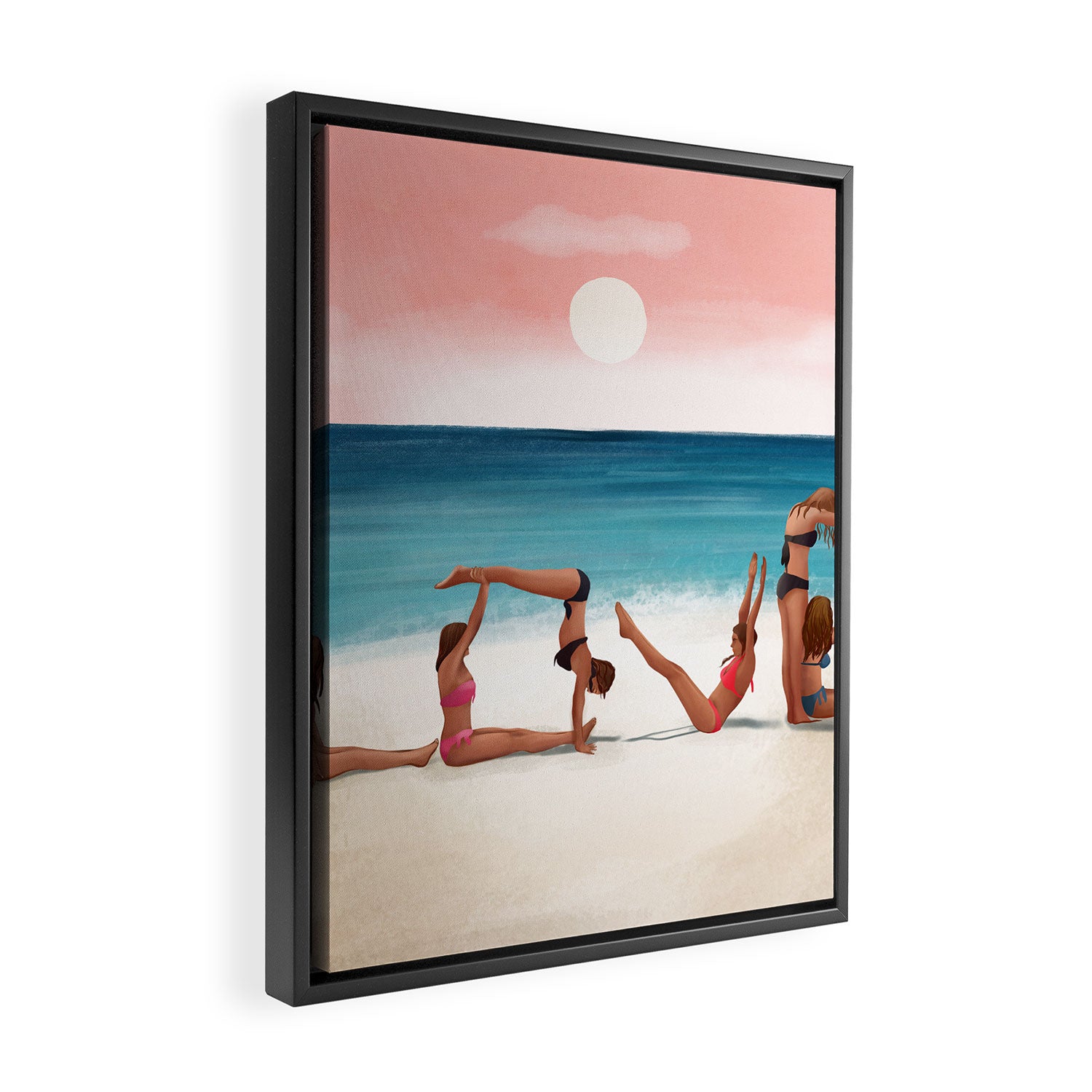 Sunset Love Framed Canvas Print Gallery Image 2