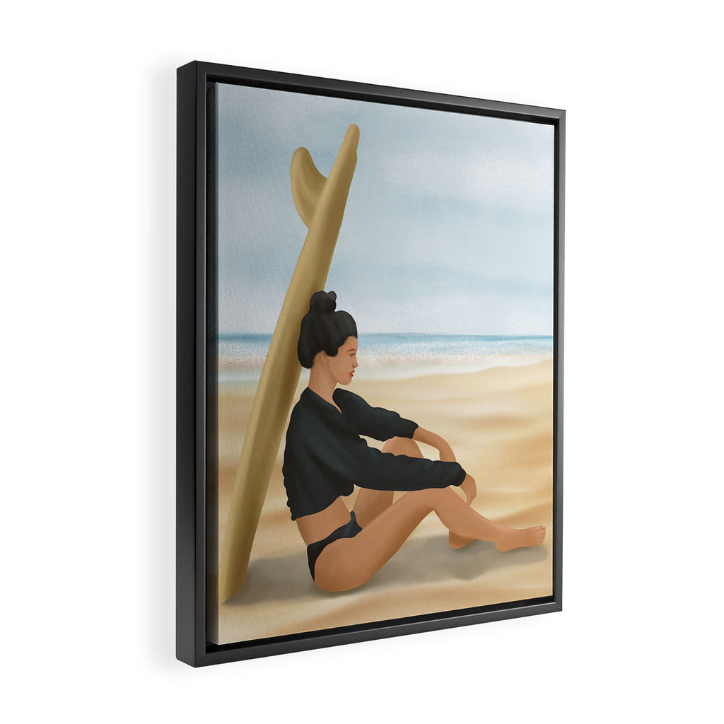 Surfboard Shade Framed Canvas Print Gallery Image 2