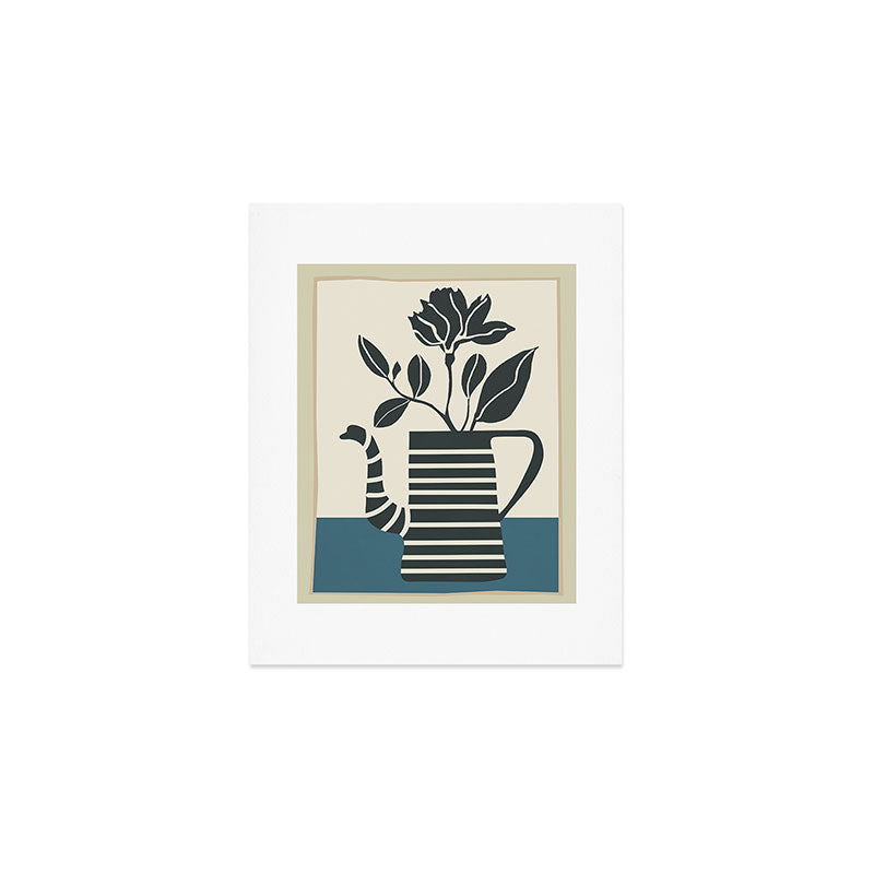 Teapot Garden 1 Art Print Gallery Image 1