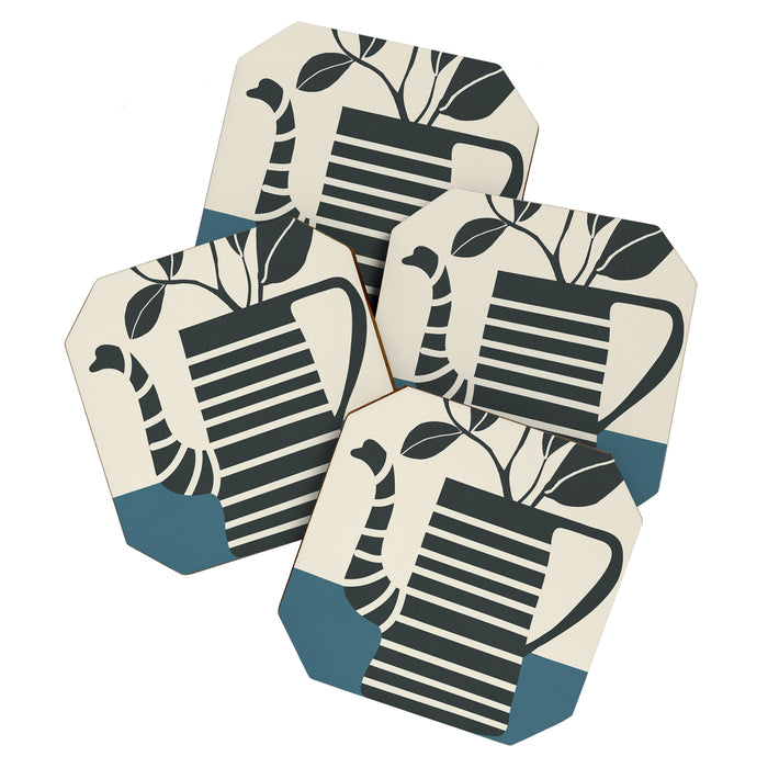 Teapot Garden 1 Coaster Gallery Image 1