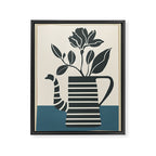 Teapot Garden 1 Framed Canvas Print Gallery Image 6