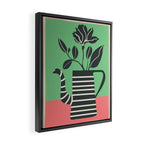 Teapot Garden 2 Framed Canvas Print Gallery Image 2