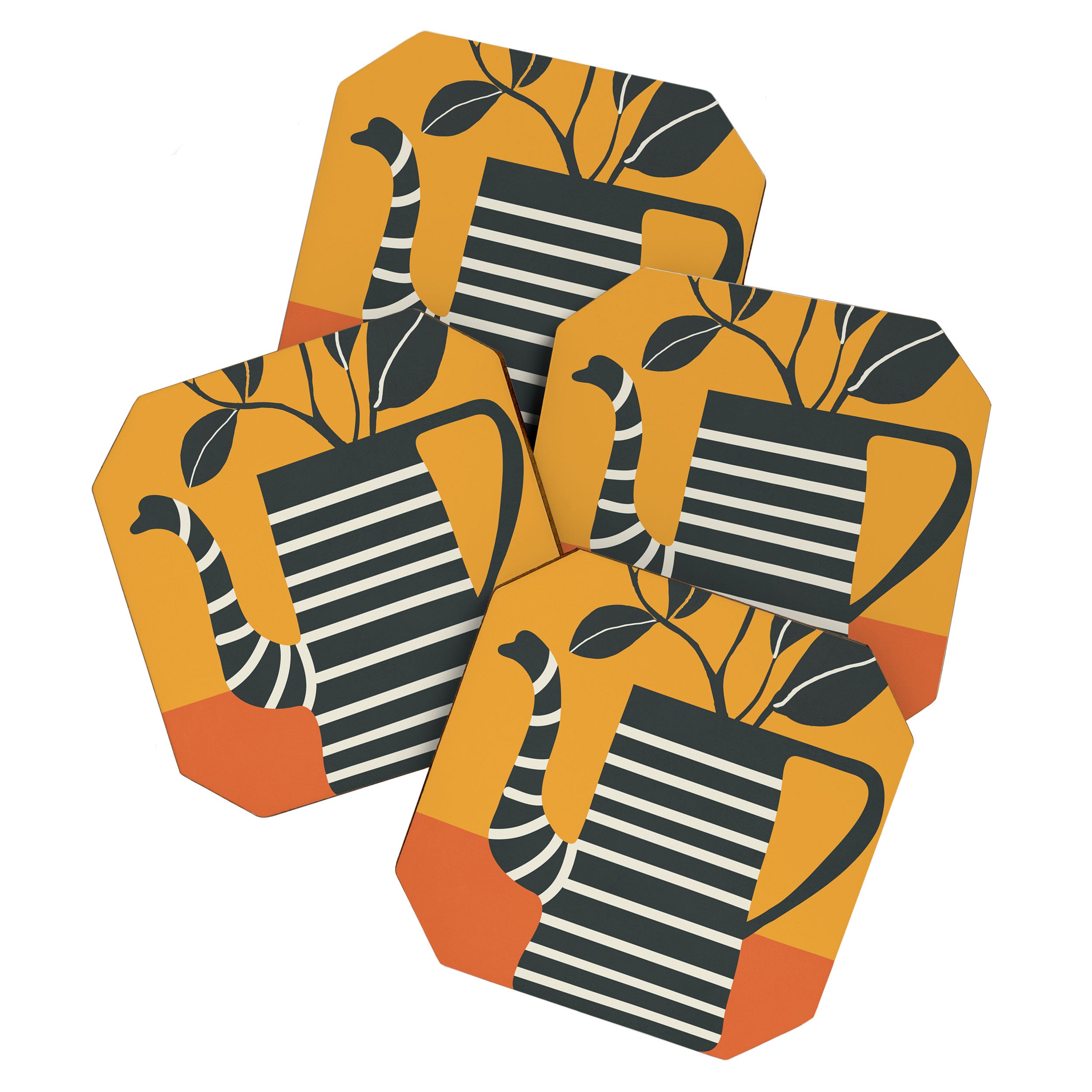 Teapot Garden 4 Coaster Gallery Image 1
