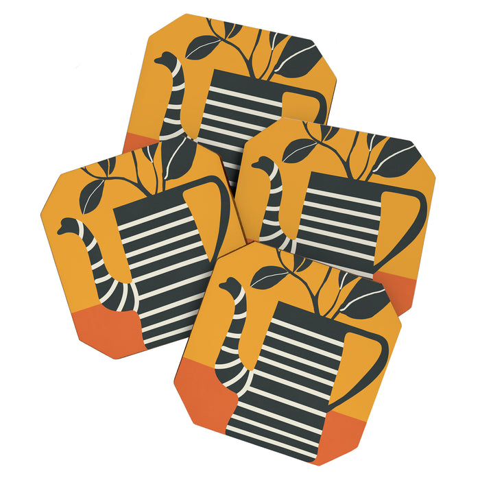 Teapot Garden 4 Coaster Gallery Image 1
