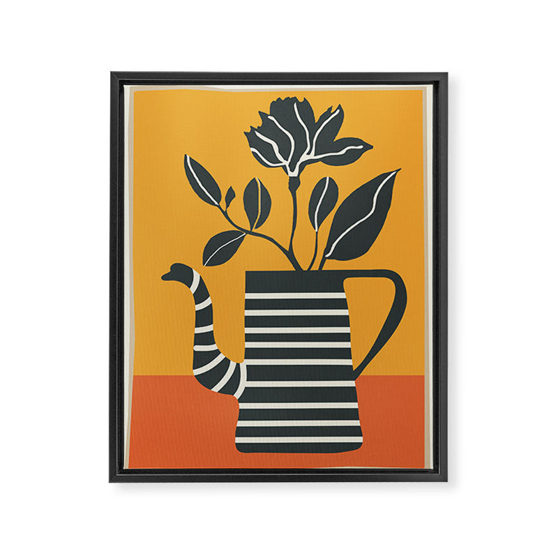 Teapot Garden 4 Framed Canvas Print Gallery Image 6