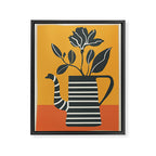 Teapot Garden 4 Framed Canvas Print Gallery Image 6