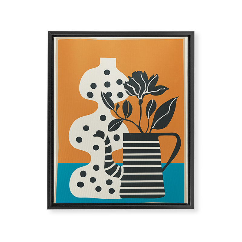 Teapot Garden 6 Framed Canvas Print Gallery Image 6