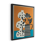 Teapot Garden 6 Framed Canvas Print Gallery Image 2