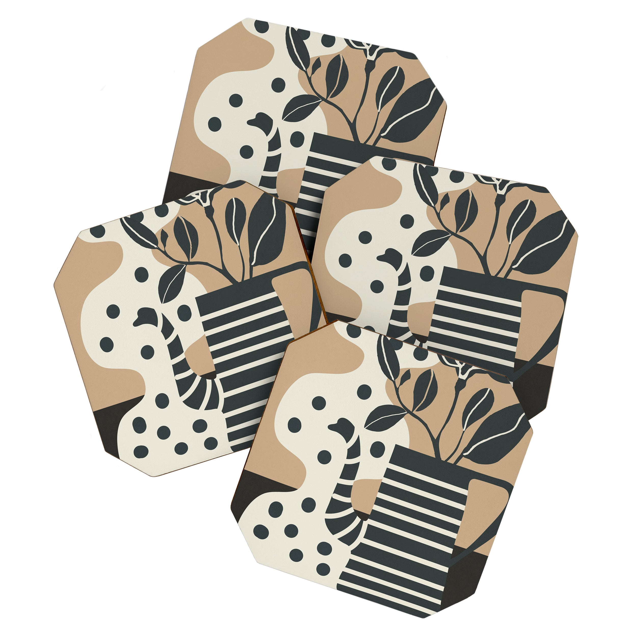 Teapot Garden 8 Coaster Gallery Image 1