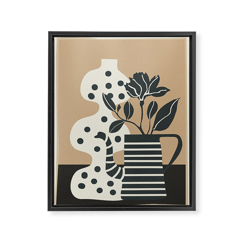 Teapot Garden 8 Framed Canvas Print Gallery Image 6