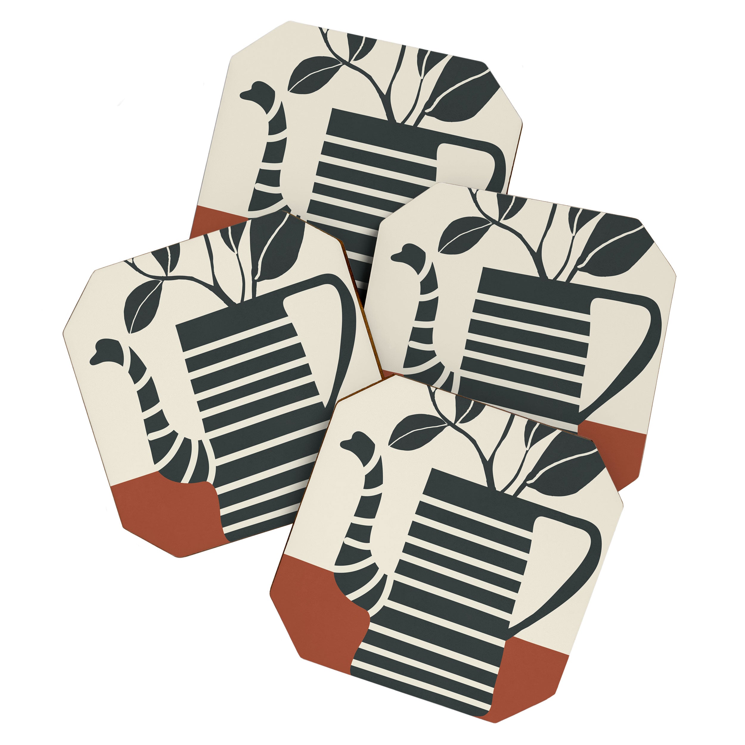 Teapot Garden 9 Coaster Gallery Image 1