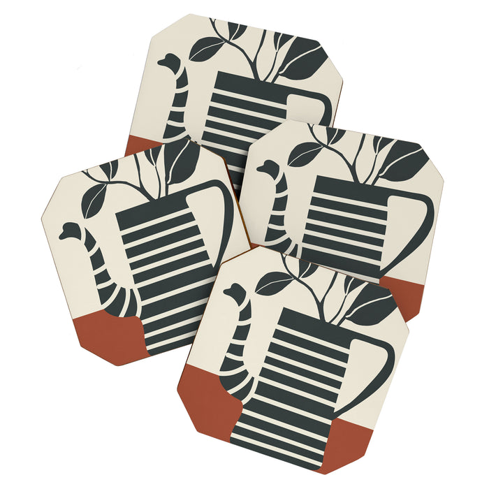 Teapot Garden 9 Coaster Gallery Image 1
