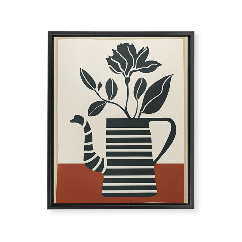 Teapot Garden 9 Framed Canvas Print Gallery Image 6