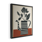 Teapot Garden 9 Framed Canvas Print Gallery Image 2