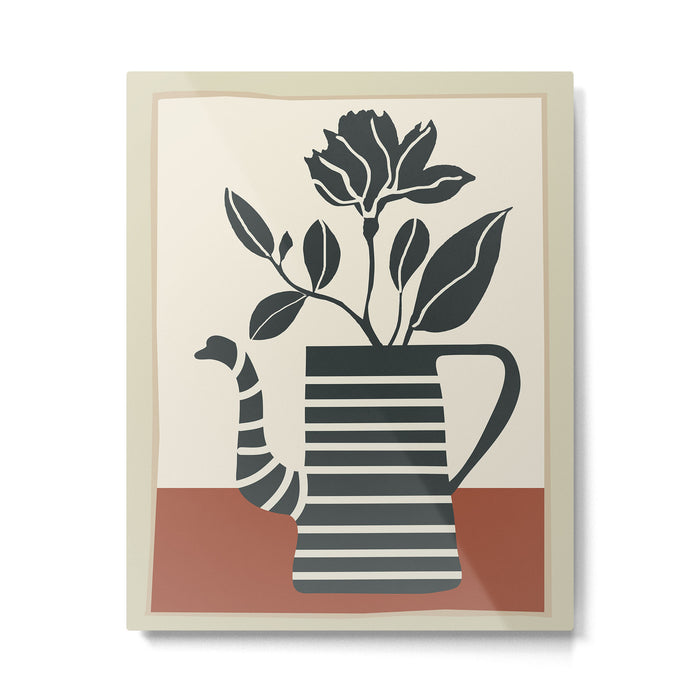 Teapot Garden 9 Metal Print Gallery Image 1