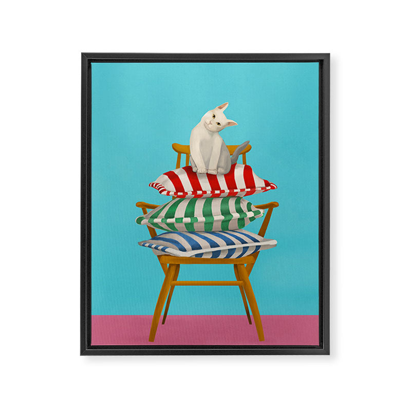 The Cushion Throne Framed Canvas Print Gallery Image 6