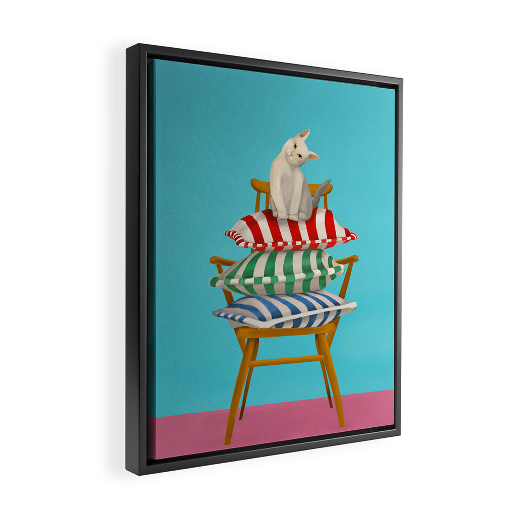 The Cushion Throne Framed Canvas Print Gallery Image 2